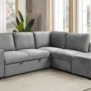 IF 9035 - RHF Sofabed Sectional (Grey Fabric)