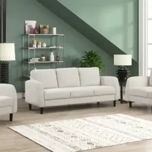 IF 8251 (Beige) - 3Pc Sofa Stationary Set