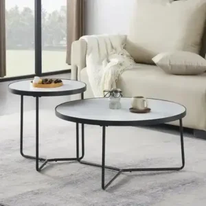 IF 2620 - 2Pc Coffee Set (Snowy White Stone)