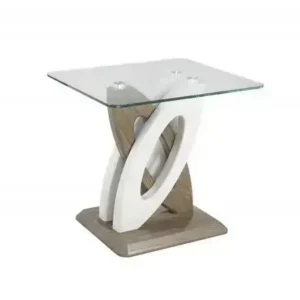 END TABLE - WHITE/WALNUT