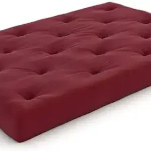 8A Futon Mattress 8" Thickness Deluxe - Burgundy