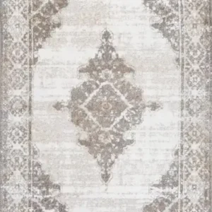 7 X 9 AREA RUG - GREY/CREAM (OPEN BOX)