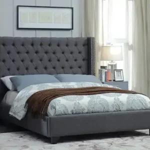IF 5897 Grey Fabric - 60" Queen Bed