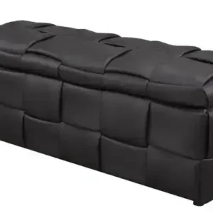 STORAGE OTTOMAN - BLACK