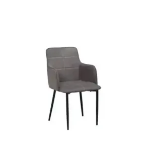 C 1835 - Chair (Charcoal Brown PU) — 1 Chair