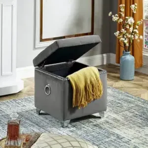 IF 6295 - Ottoman (Grey Velvet)