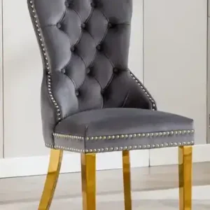 C 1450 - Chair (Grey Velvet) — 1 Chair
