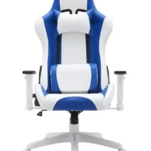 GAMING CHAIR - WHITE/BLUE