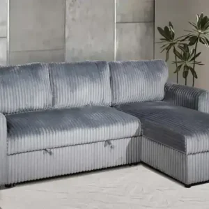 IF 9025 - Sofabed Sect. w/ Rev. Chaise (Grey Fabric)