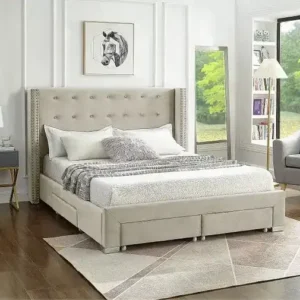 IF 5322 (Creme) - 78" King Bed