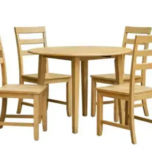 5-PIECE DINING SET - NATURAL