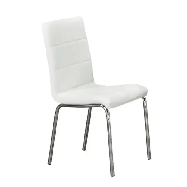 C 1761 - Chair (White PU) — 1 Chair