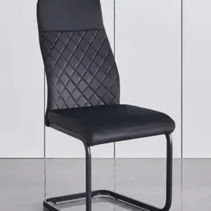 C 1571 - Chair (Black Velvet) — 1 Chair