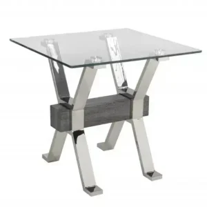 END TABLE - GREY/SILVER