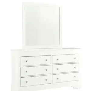 Pompei (White) - Dresser & Mirror