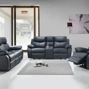 IF 8120 (Black Leather Match) - 3Pc Power Recliner Set