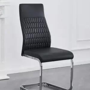 C-1579 - Chair (Black PU) Honey Comb — 1 Chair