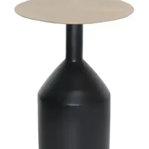 ACCENT TABLE - BLACK/GOLD