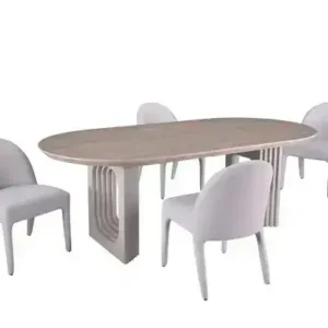 5-PIECE DINING SET - BEIGE