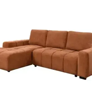 LHF SECTIONAL SLEEPER - BURNT ORANGE