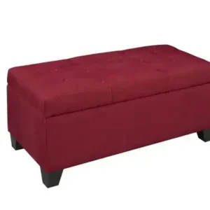 STORAGE OTTOMAN - RED
