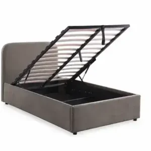 TWIN PLATFORM STORAGE BED - MOCHA