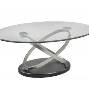 COFFEE TABLE - BLACK/SILVER