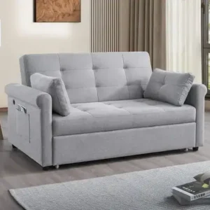 IF 9045 - Sofabed (Medium) (Grey Fabric)