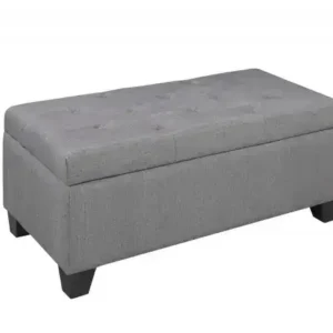 STORAGE OTTOMAN - GREY
