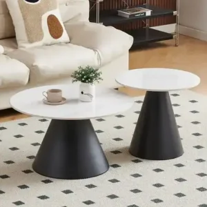 IF 2200 - 2Pc Coffee Tbl Set (Snowy White Stone)