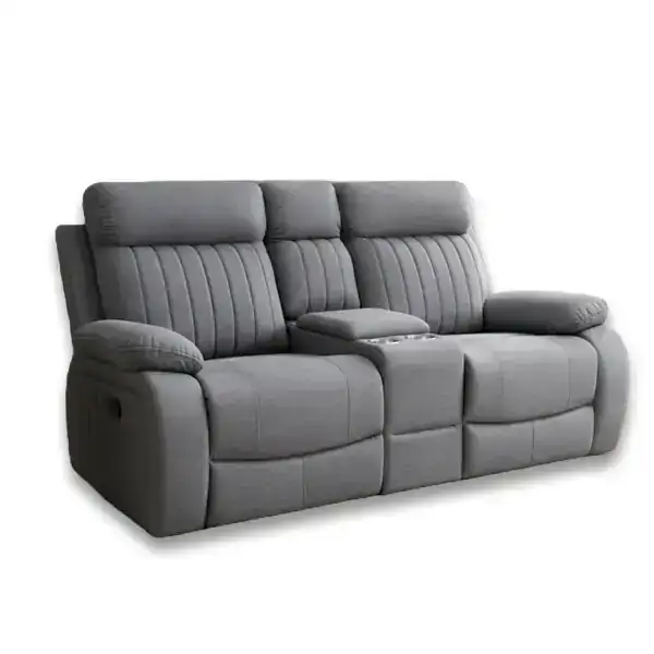 RECLINER LOVE SEAT - GREY