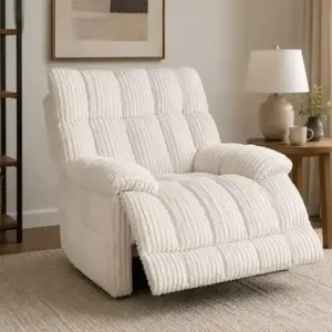 IF 6125 - Recliner (White) *Bluetooth Audio*