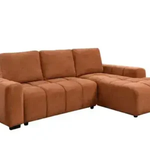 RHF SECTIONAL SLEEPER - BURNT ORANGE