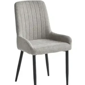 C 1512 - Chair (Greyish/Beige Fabric) — 1 Chair