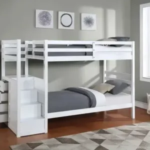 B 1892 - 39"/39" Bunk(White)(LHF Stairs)