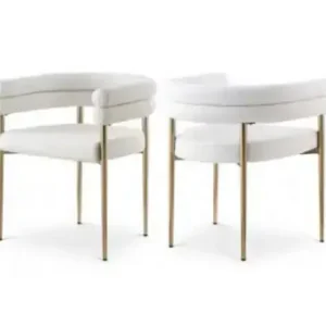 DINING CHAIR CREAM/GOLD — 1 Chair