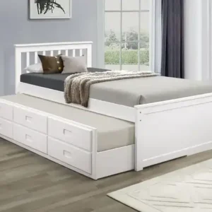 IF 300 Single/Single Captain Bed - White