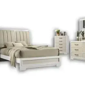 QUEEN 8-PIECE BEDROOM SET - WHITE