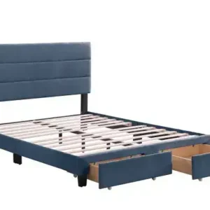 FULL PLATFORM STORAGE BED - BLUE