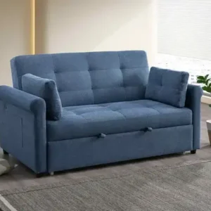 IF 9048 - Sofabed (Large) (Blue Fabric)