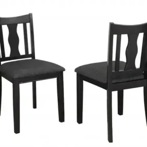 DINING CHAIR, SET OF 2 - GREY