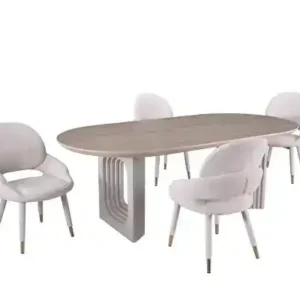 5-PIECE DINING SET - BEIGE