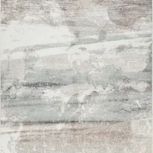 8 X 11 AREA RUG - WHITE/BEIGE