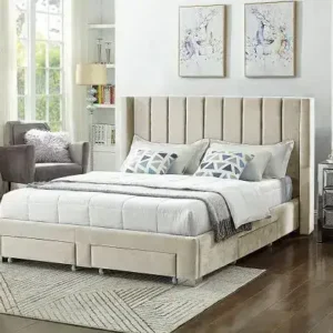 IF 5312 (Creme) - 60" Queen Bed
