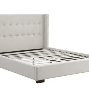 KING BED FRAME - BEIGE