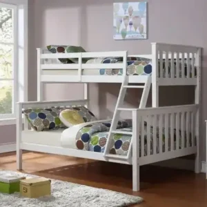 B 102 Single/Double Bunk Bed - White