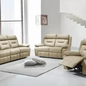 IF 8111 (Beige Leather Match) - 3Pc Power Recliner Set