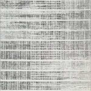 8 X 11 AREA RUG - WHITE/SILVER