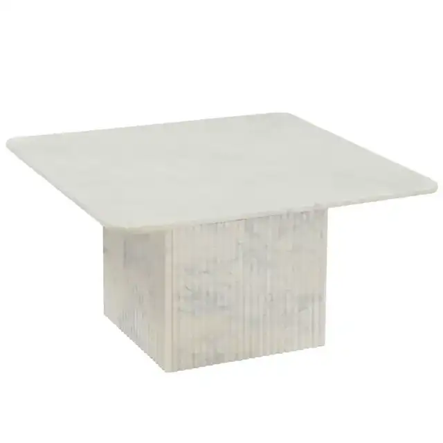 Roland Square Coffee Table in White