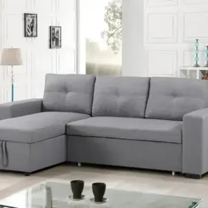 IF 9031 - Sofabed Sect. w/ Rev. Chaise (Grey Fabric)